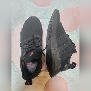 Adidas NMD R1 Women's Black and Pink Running Shoes - Size 8.5